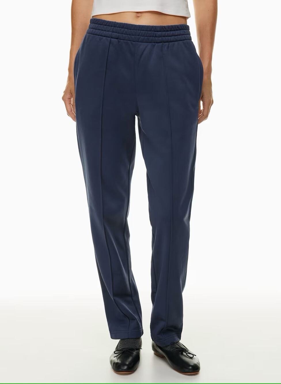 Wilfred Free Commodore Pant Navy Blue French Terry Track Pants size Small